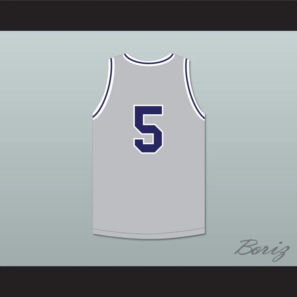 Jaden Ivey 5 La Lumiere School Lakers Light Gray Basketball Jersey 1