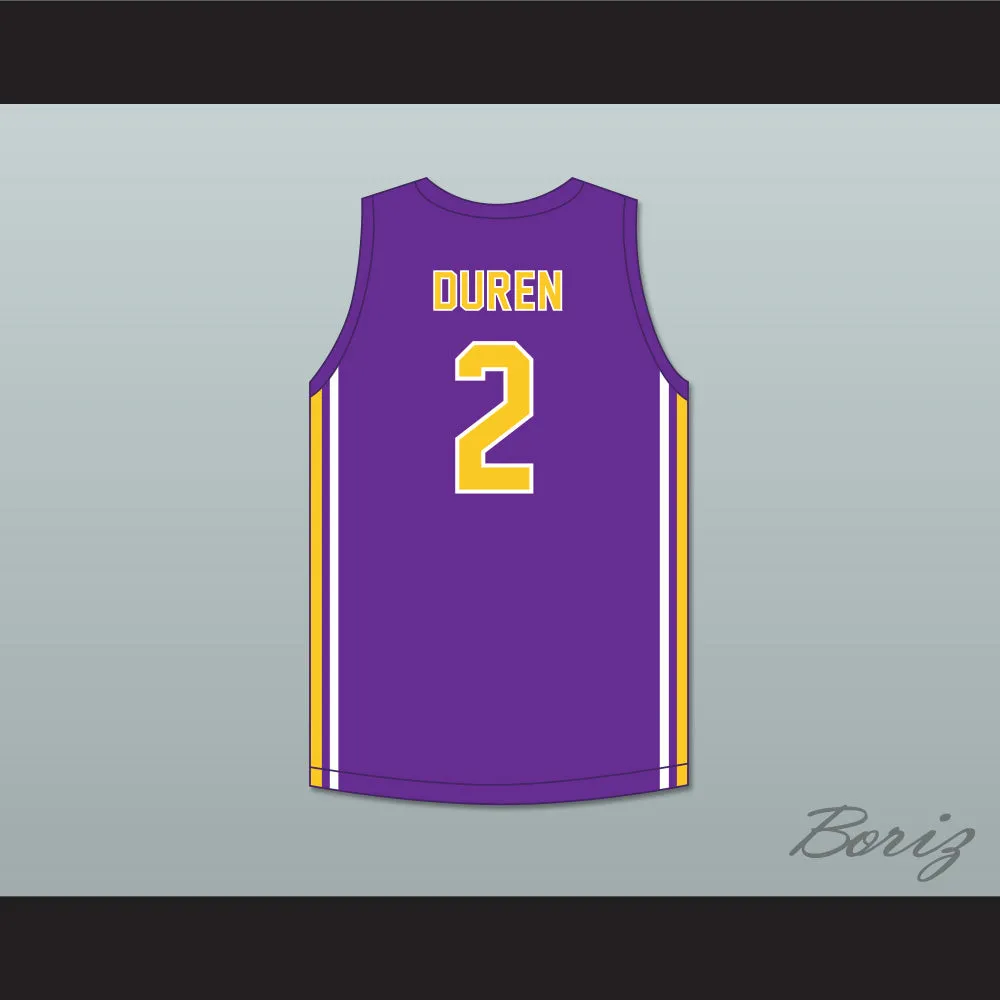 Jalen Duren 2 Montverde Academy Eagles Purple Basketball Jersey 2