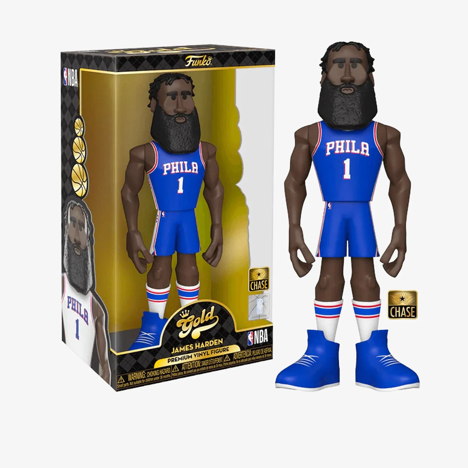 James Harden Philadelphia 76ers NBA 12" Vinyl Gold