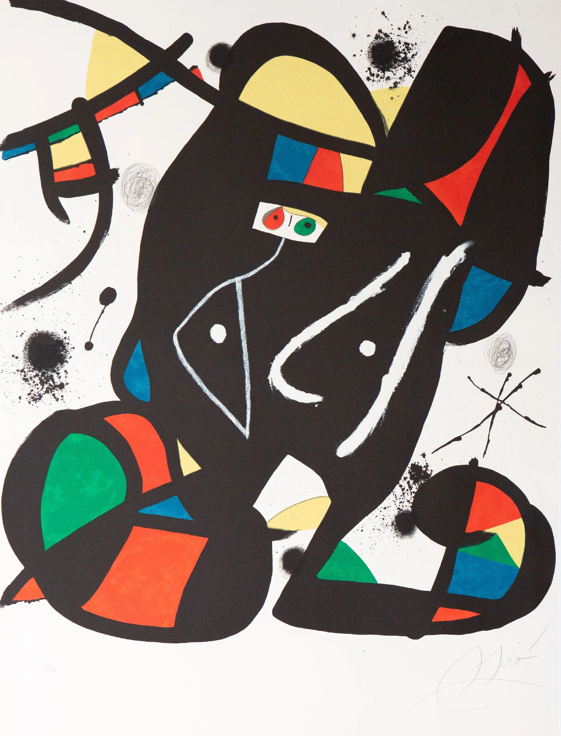 JOAN MIRO "COLPIR SENSE NAFRAR III" LITHO, 1981