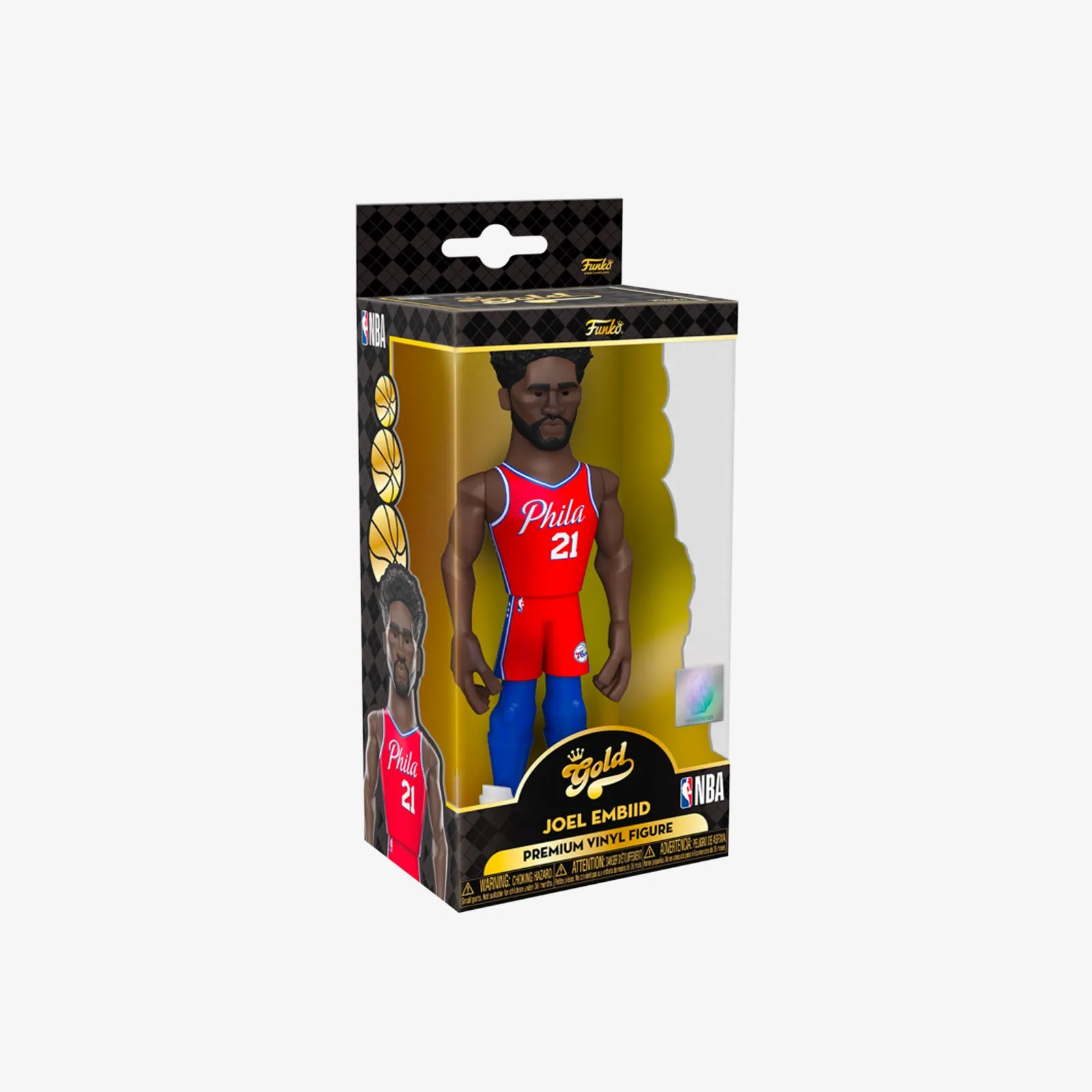 Joel Embiid Philadelphia 76ers City Edition Mixtape 5" Vinyl Gold