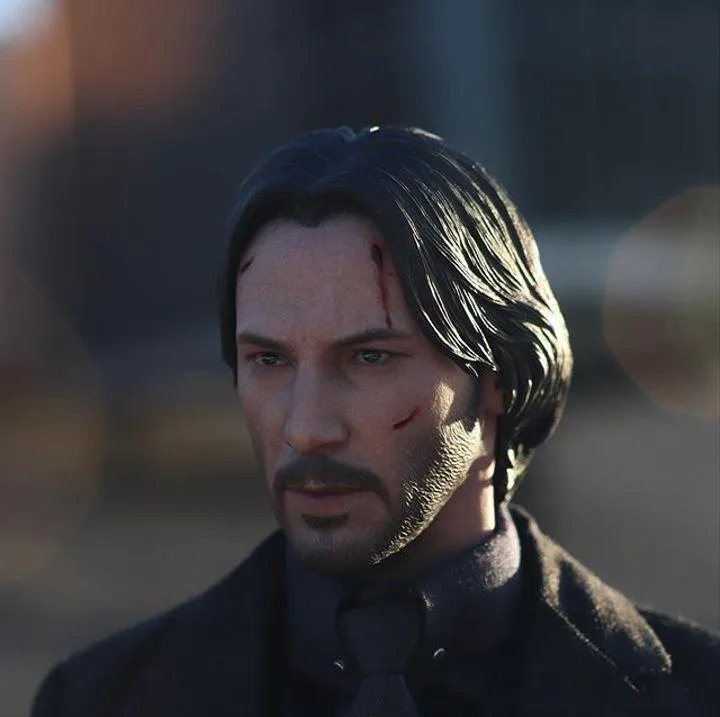 John Wick Action Figure Collection Model