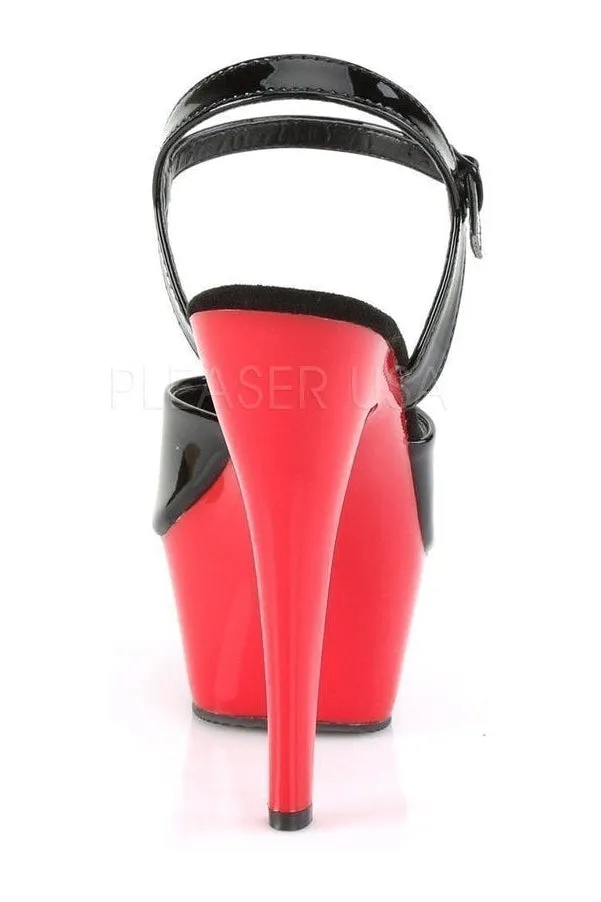 KISS-209 Exotic Platform Sandal | Black Patent