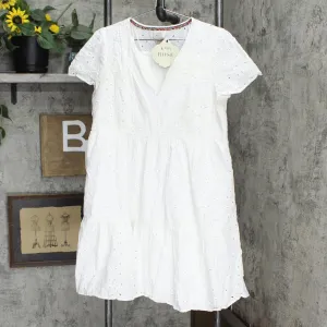 Knox Rose Women's Short Sleeve Dress JRD89110LA White L