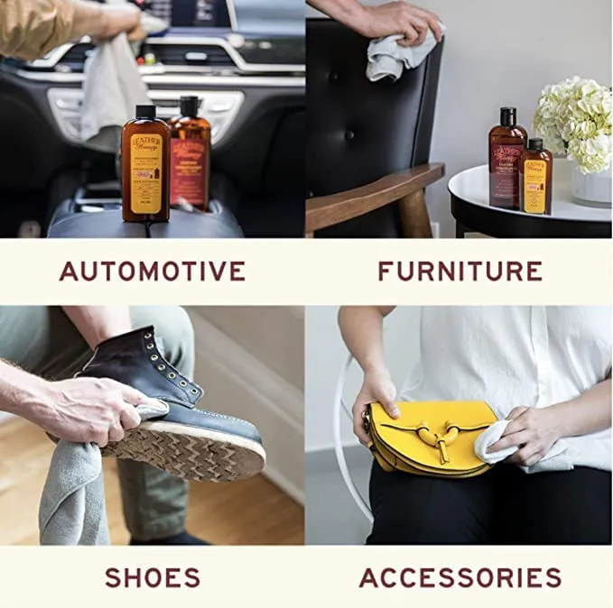 Leather Honey Leather Conditioner, Best Leather Conditioner Since 1968. for Use on Leather Apparel, Furniture, Auto Interiors, Shoes, Bags and Accessories. Non-Toxic and Made in The USA!…