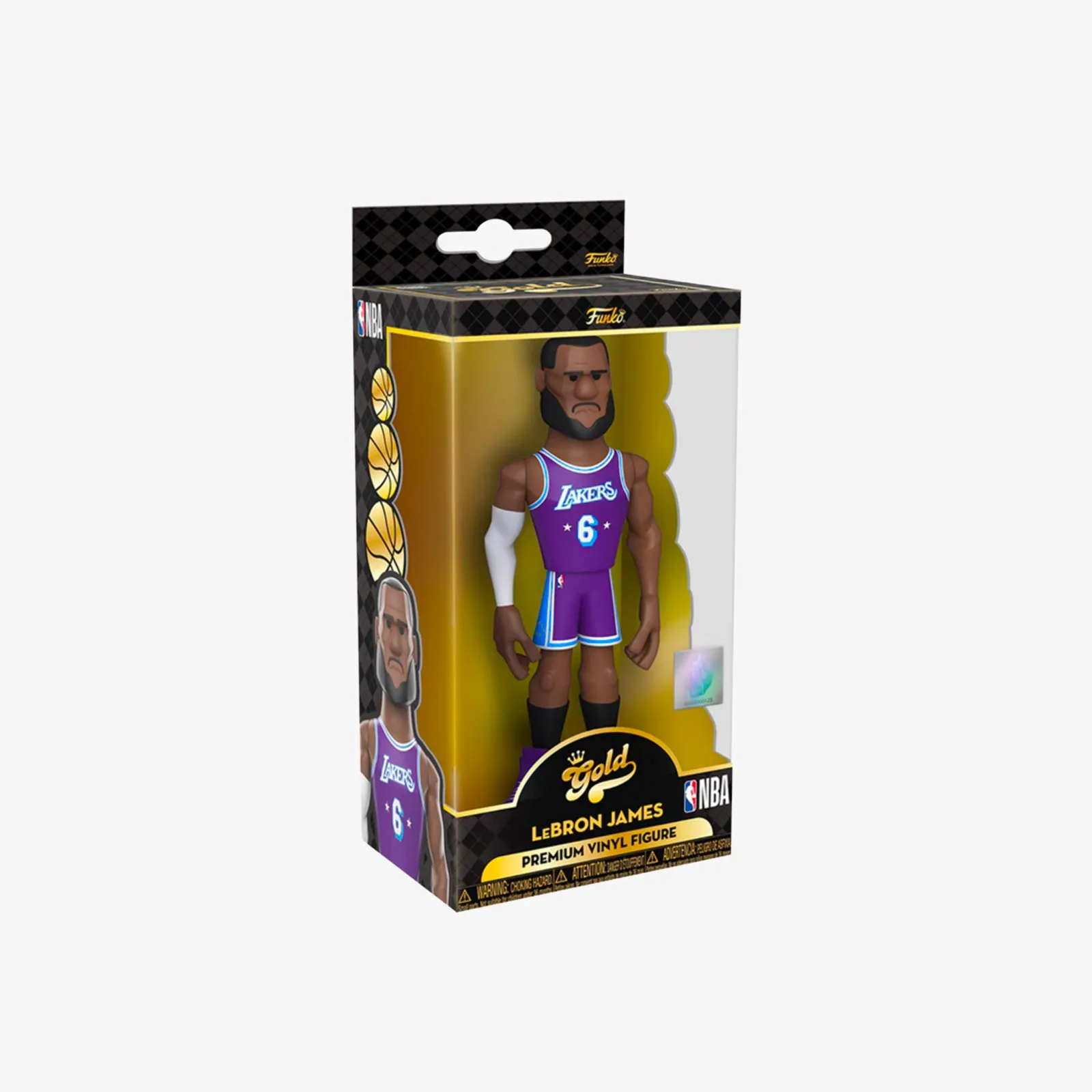 LeBron James Los Angeles Lakers City Edition Mixtape NBA 5" Vinyl Gold