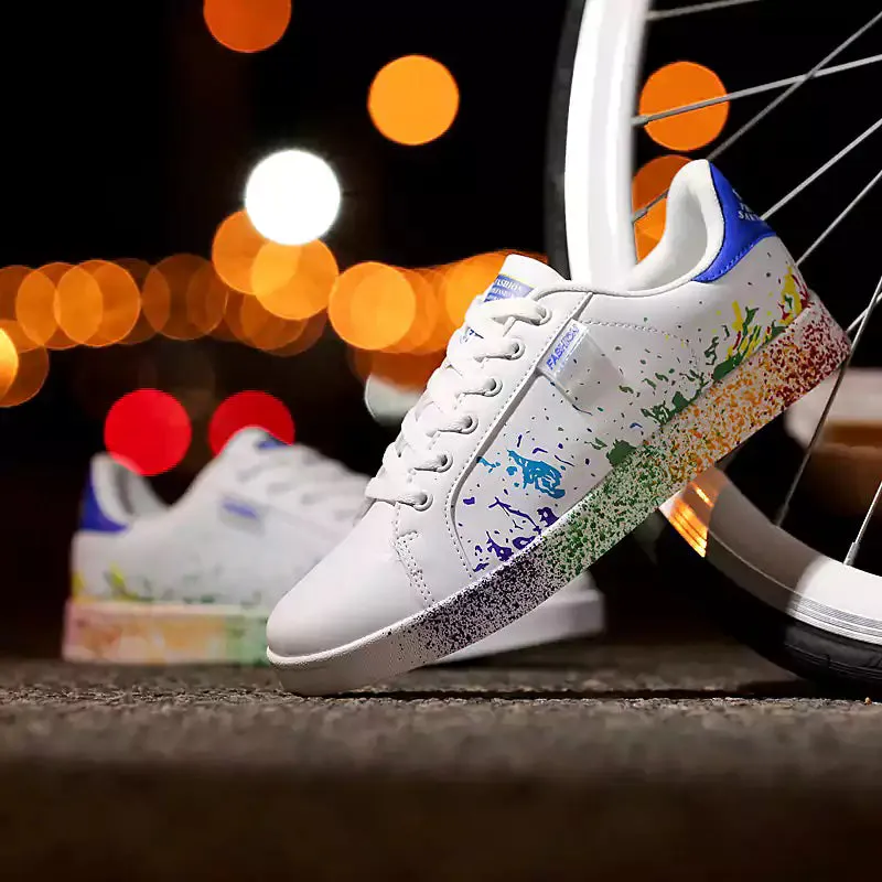 LetcloTM Summer Personality Spray Color Couple Sneakers