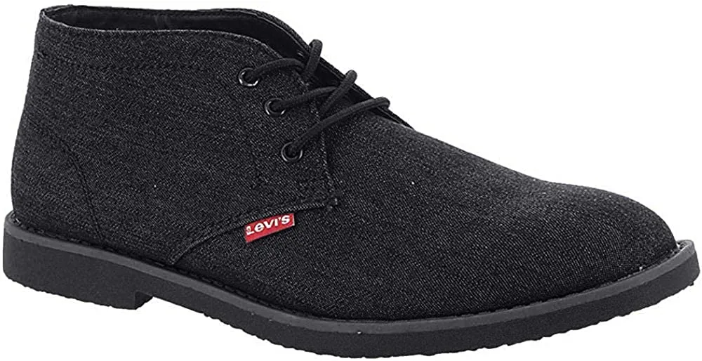 Levi's Men's Sonoma Denim Black Chukka Boots Shoes