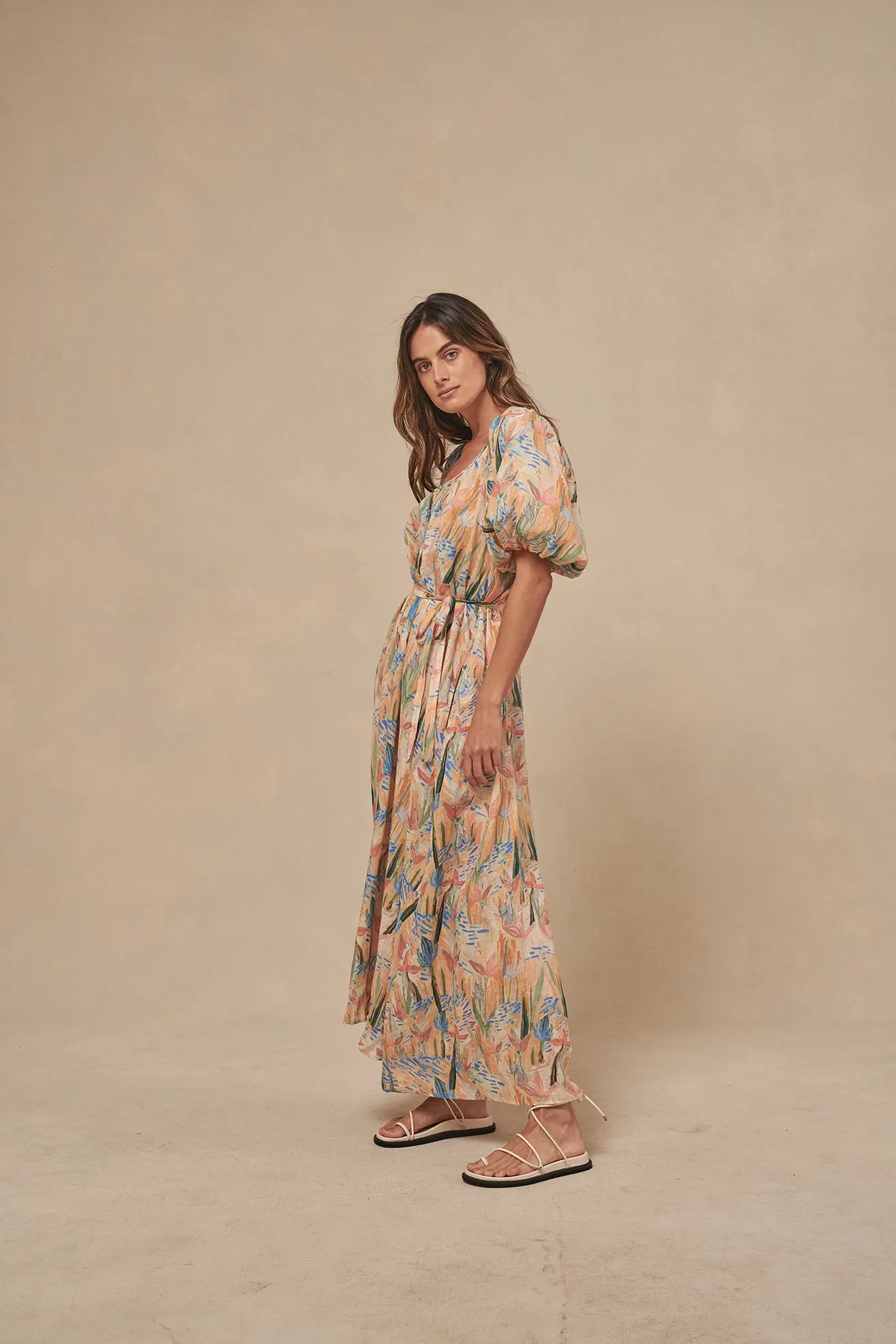 Little Lies Carnival Short Sleeve Dress (Multi)