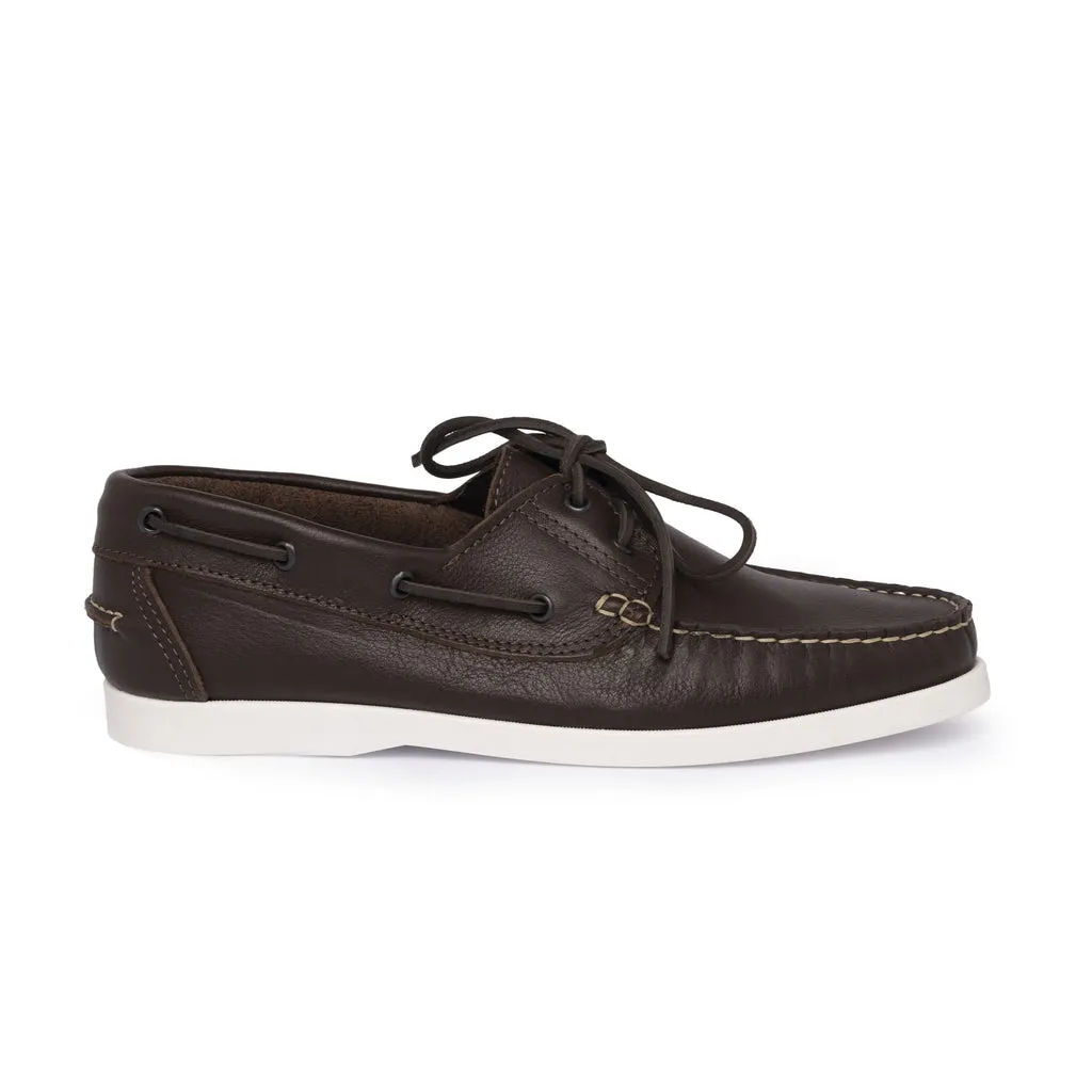 Loafers Boat 01 with Dark Brown Leather Laces
