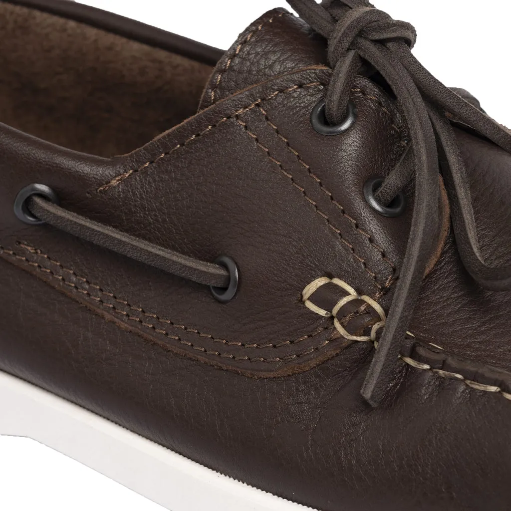 Loafers Boat 01 with Dark Brown Leather Laces