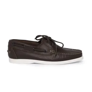 Loafers Boat 01 with Dark Brown Leather Laces