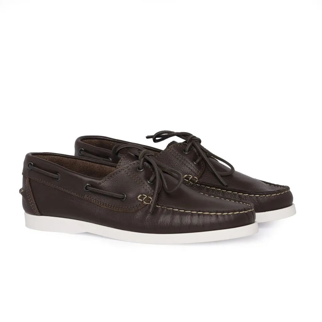 Loafers Boat 01 with Dark Brown Leather Laces