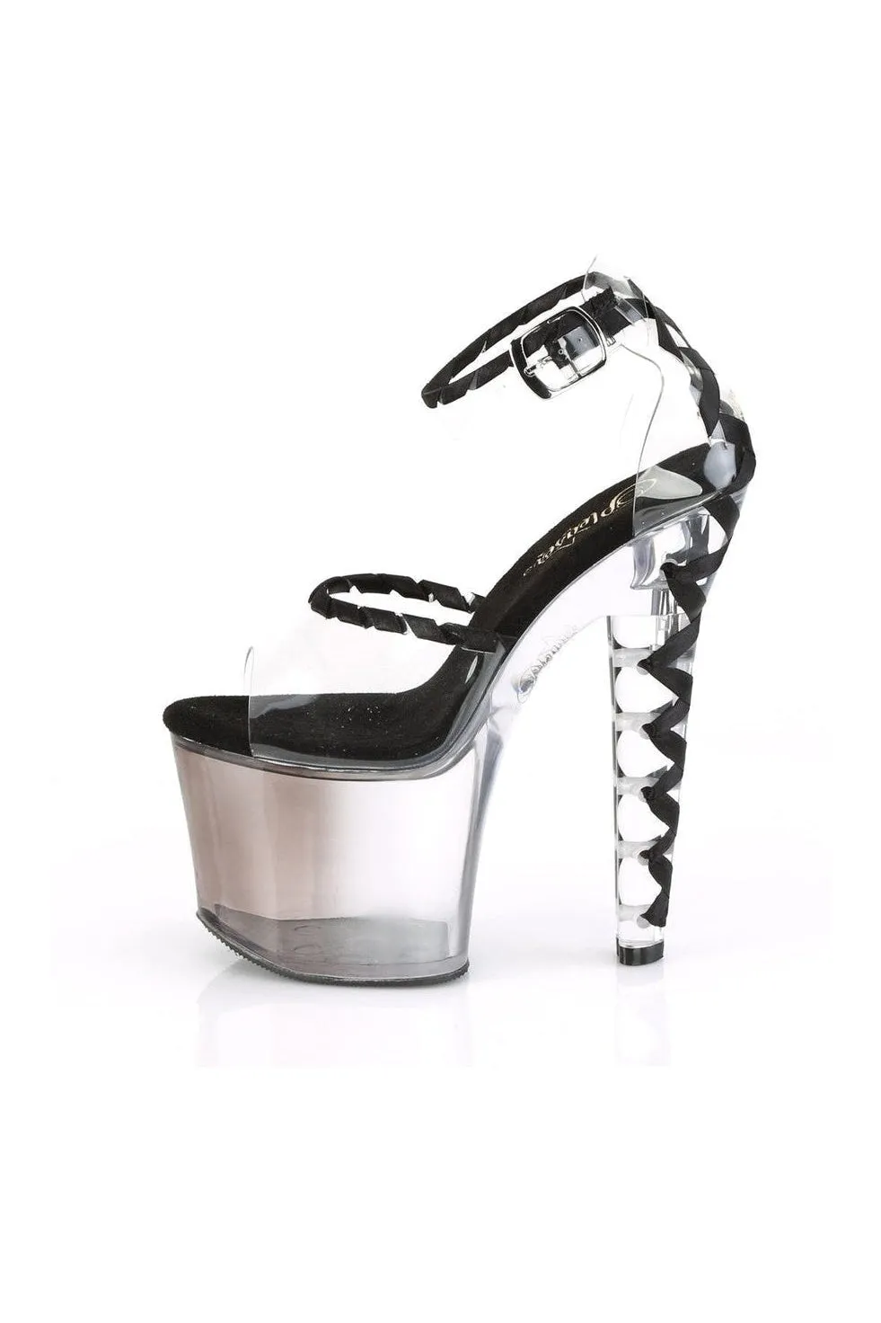 LOVESICK-712T Exotic Sandal | Clear Vinyl