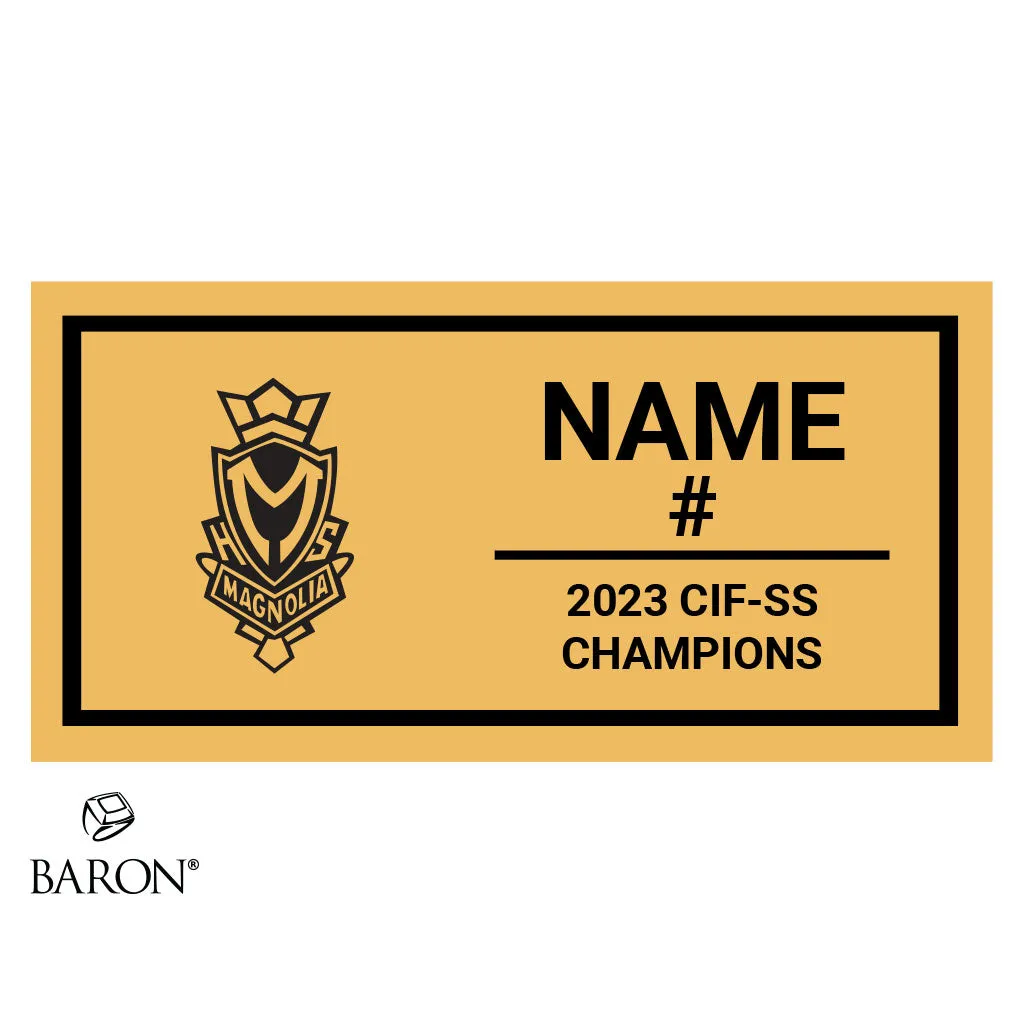 Magnolia High School Girls Soccer 2023 Championship Ring Box