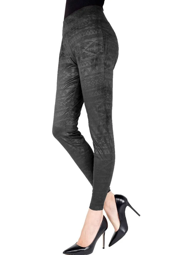 MeMoi Tribal Inspired Shaping Legging