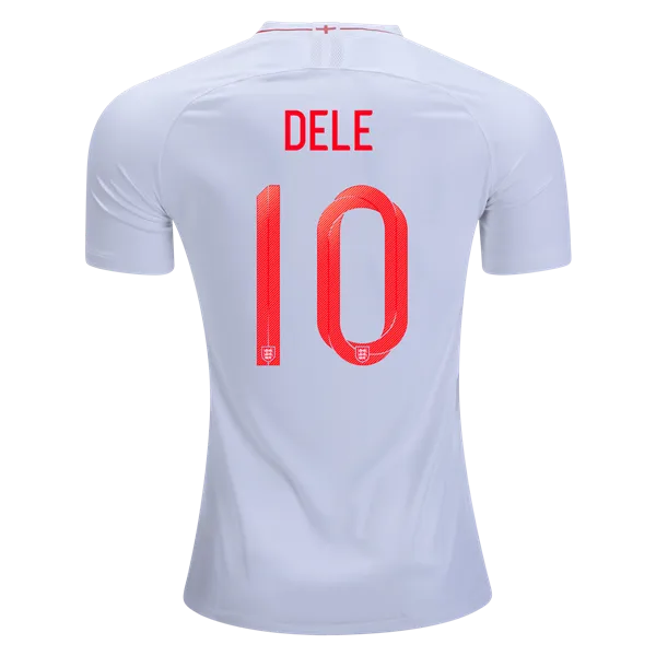 Men #10 Dele Jersey Home England Jersey 2018 FIFA World Cup