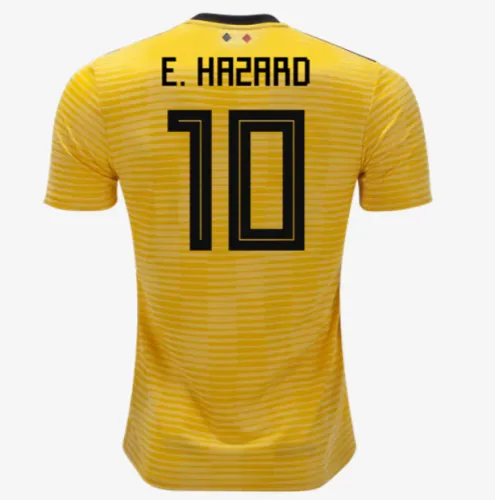 Men #10 Eden Hazard Jersey Soccer Belgium Jersey 2018 World Cup Player Jersey