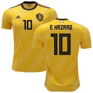 Men #10 Eden Hazard Jersey Soccer Belgium Jersey 2018 World Cup Player Jersey