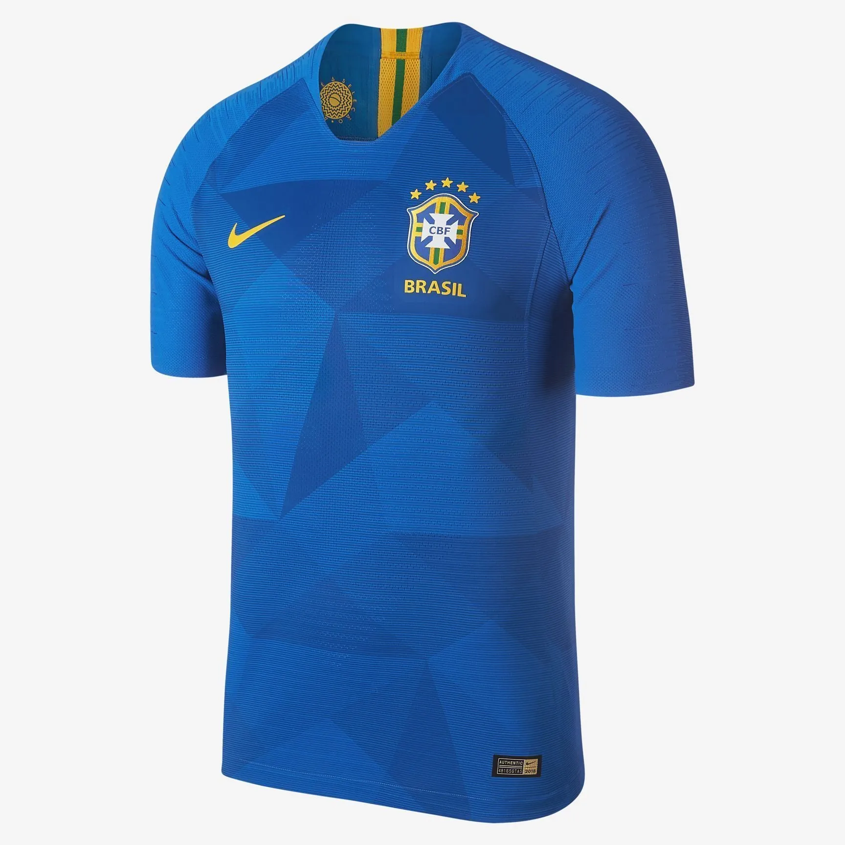 Men #10 Neymar Jersey Away Brazil National 2018 FIFA World Cup