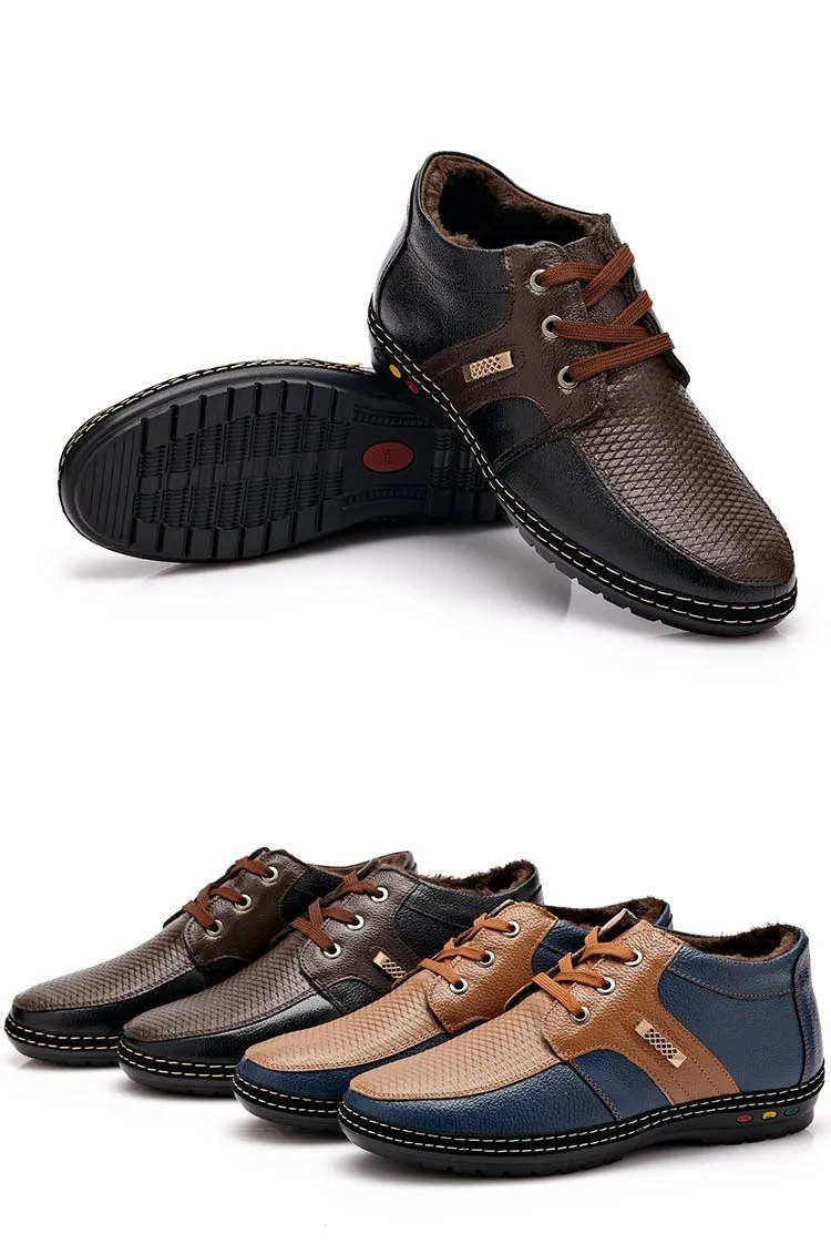 Men's Warm Short Boot Leather Boots!