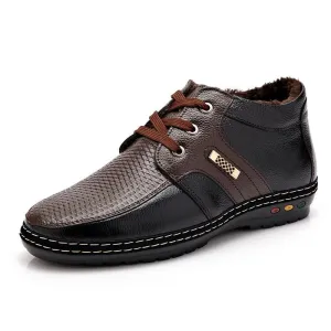 Men's Warm Short Boot Leather Boots!