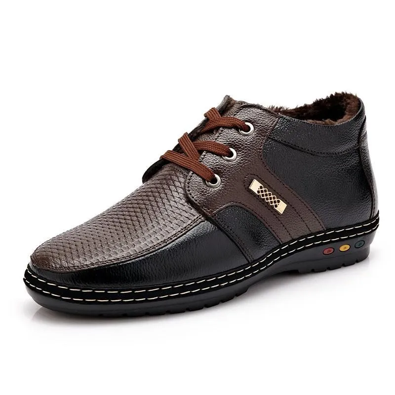 Men's Warm Short Boot Leather Boots!