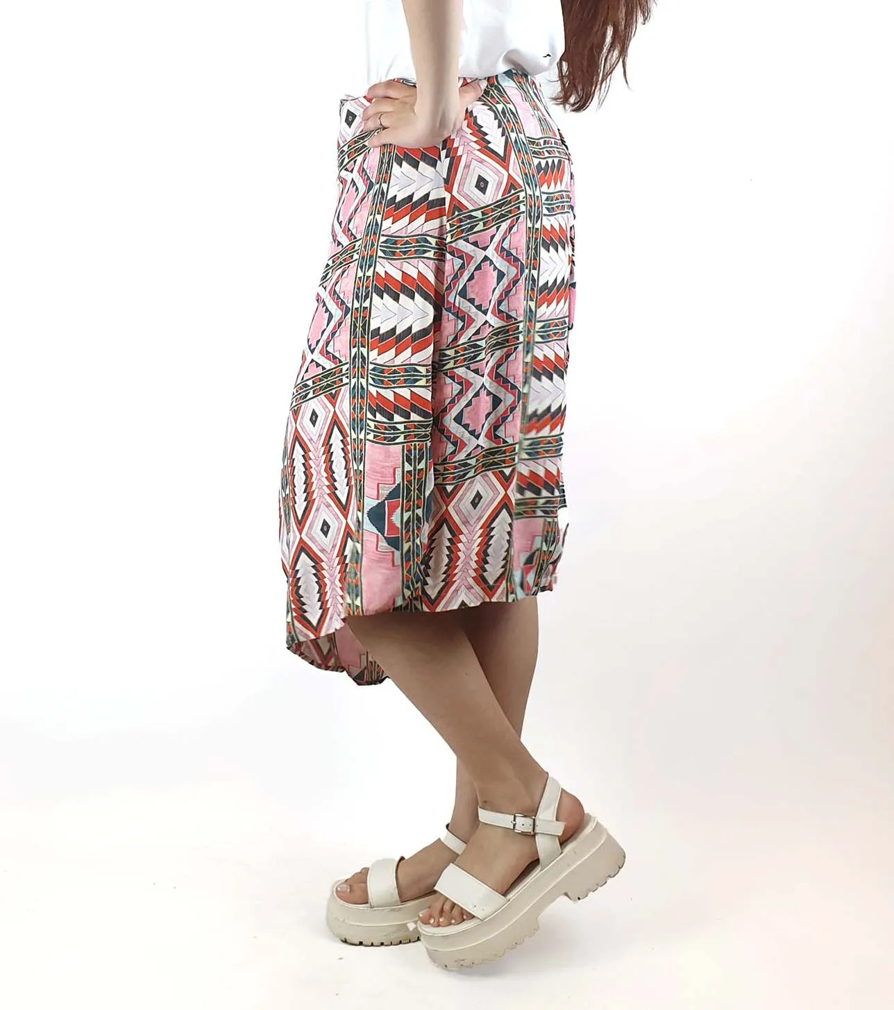 Mesop asymmetrical print skirt size 10