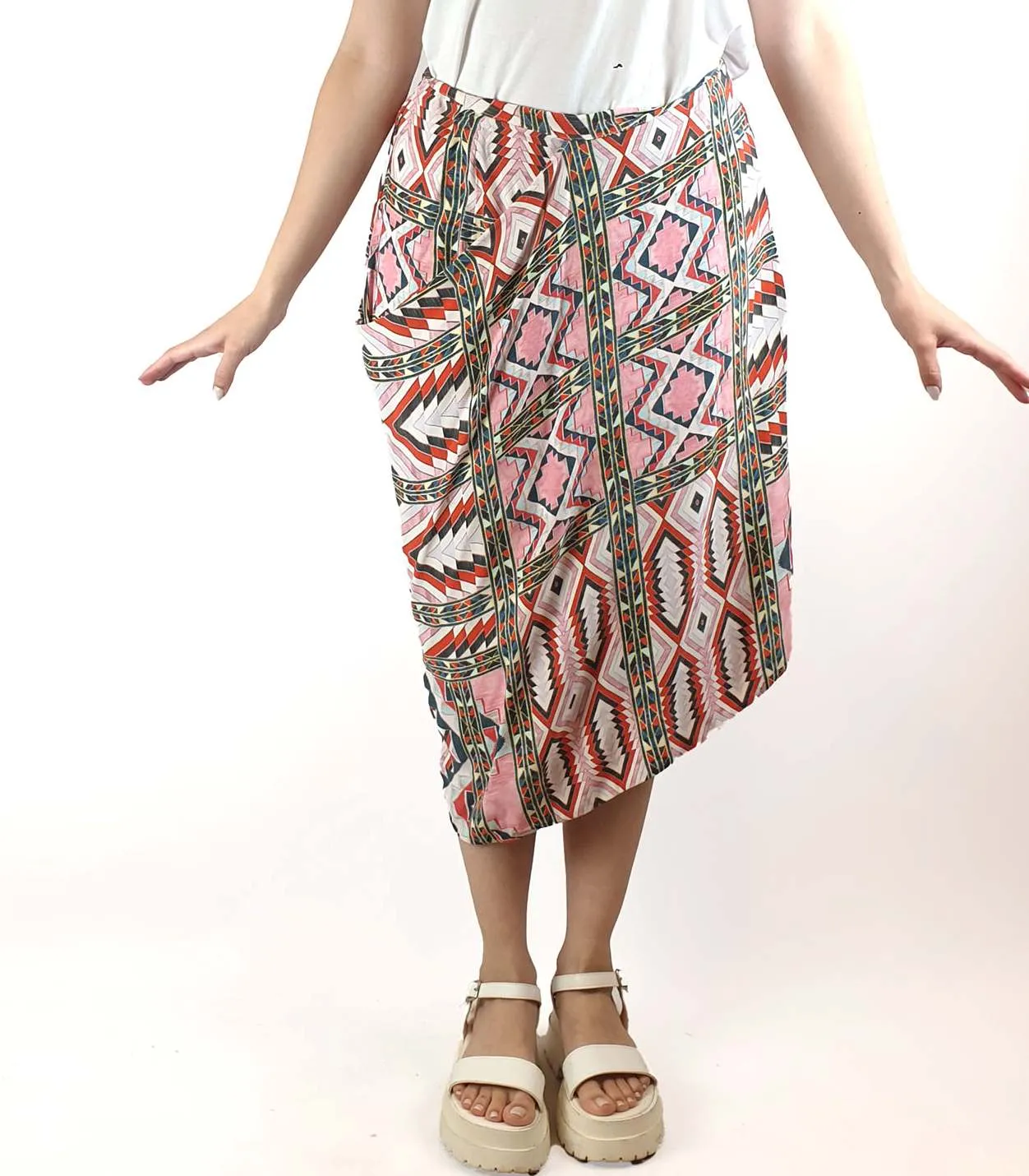 Mesop asymmetrical print skirt size 10