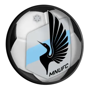 Minnesota United FC: Soccer - Round Slimline Lighted Wall Sign