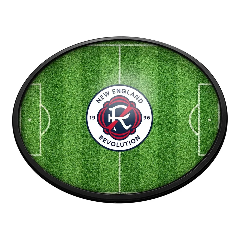 New England Revolution: Pitch - Oval Slimline Lighted Wall Sign