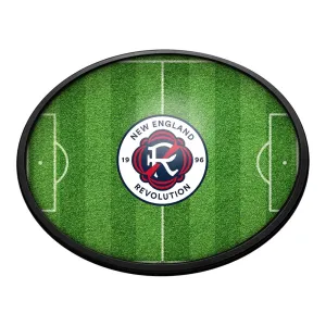 New England Revolution: Pitch - Oval Slimline Lighted Wall Sign