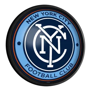 New York City FC: Round Slimline Lighted Wall Sign