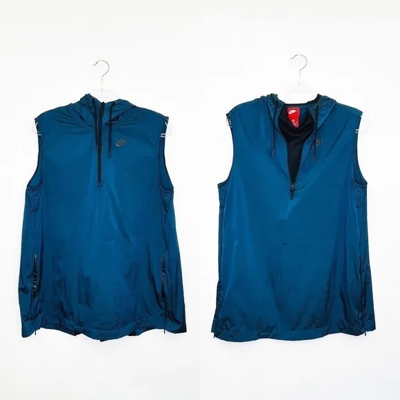 Nike Jacket Sportswear Tech Hypermesh Sleeveless Vest Size Large Blue New NWT