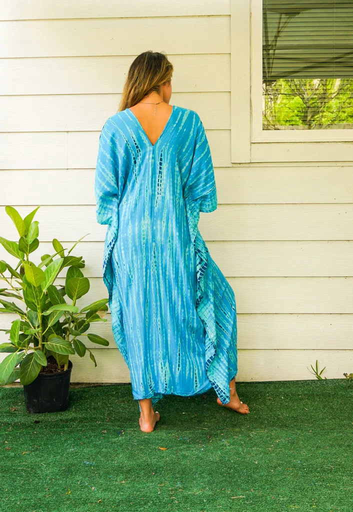 Ocean Mist Tie-Dye Kaftan