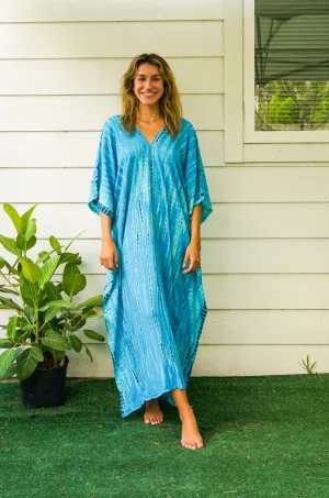 Ocean Mist Tie-Dye Kaftan