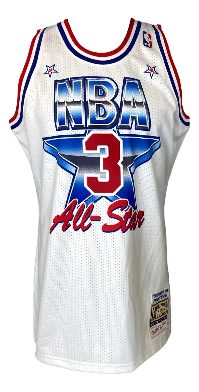 Patrick Ewing Signed Knicks 1991 M&N HWC All-Star Jersey 11x AS Steiner CX