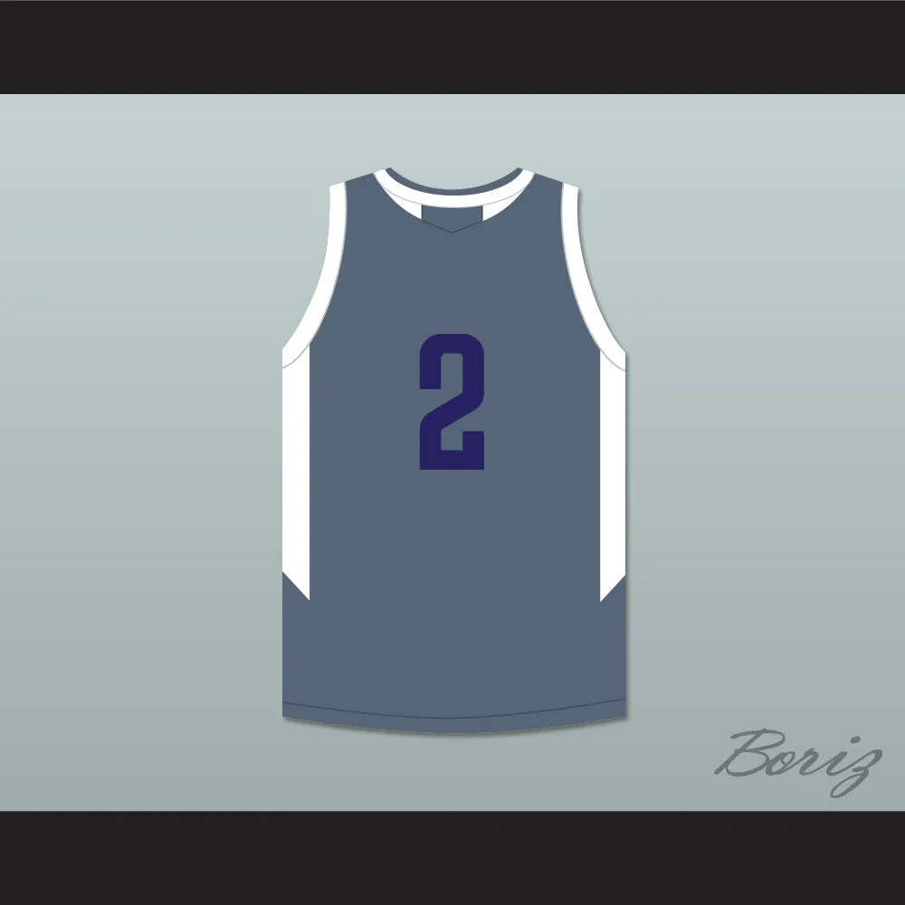 Player 2 Wisconsin Playground Basketball Dark Gray Basketball Jersey