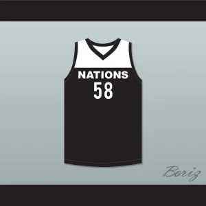 Player 58 Nations Black Basketball Jersey