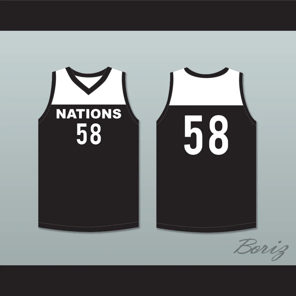 Player 58 Nations Black Basketball Jersey