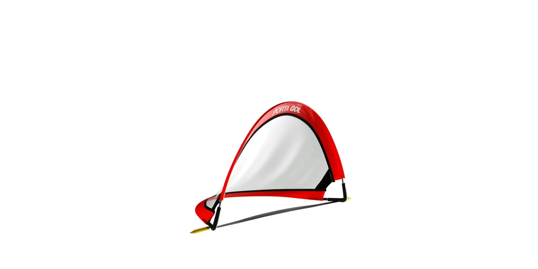 PORTAGOL Round Pop Up Soccer Goal - Set of 2 Goals in a Carry Bag