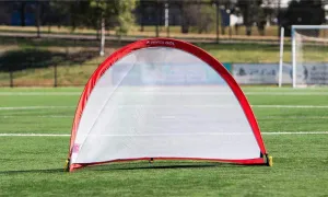 PORTAGOL Round Pop Up Soccer Goal - Set of 2 Goals in a Carry Bag