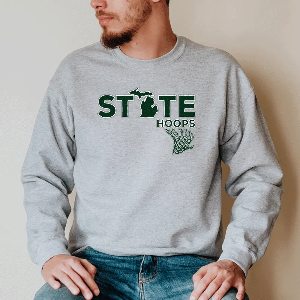 "State Hoops" Men's Long Sleeve T-Shirt