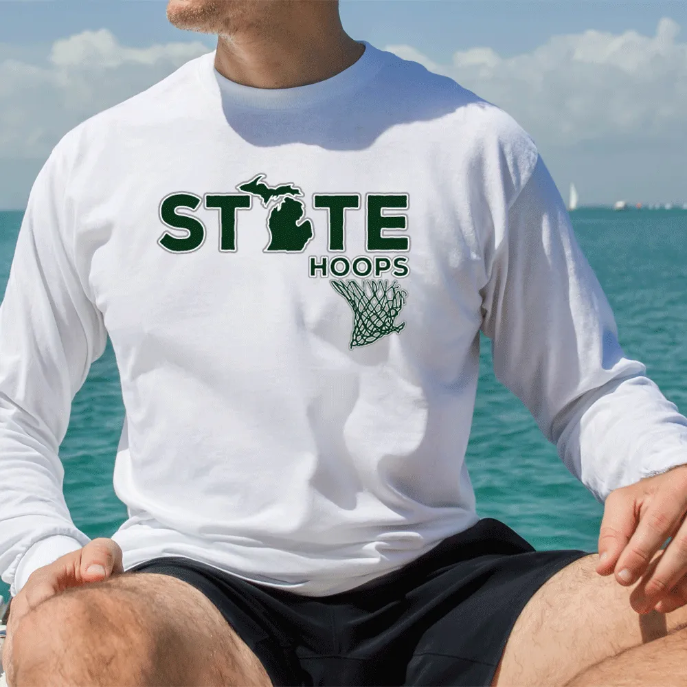 "State Hoops" Men's Long Sleeve T-Shirt