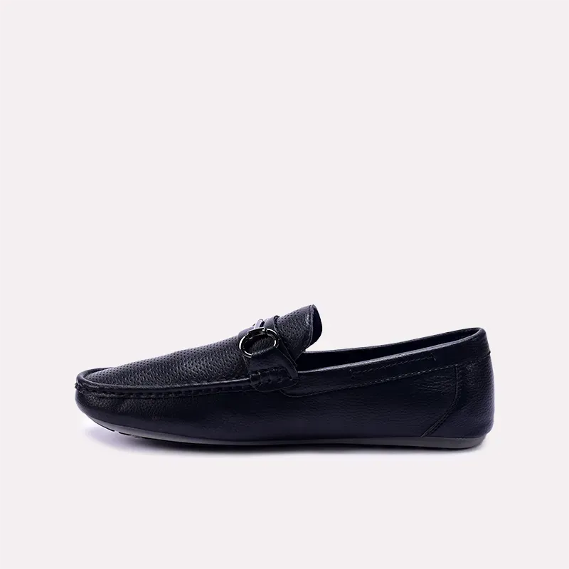 Ralph Black Perforated Horsebit Loafers 0130858