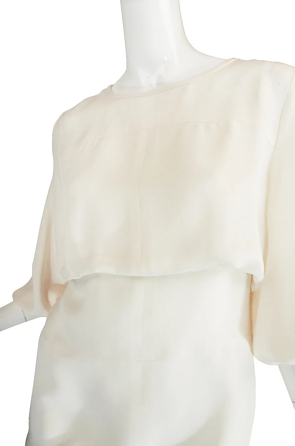 Resort 2012 Runway Chanel Silk Cream Dress