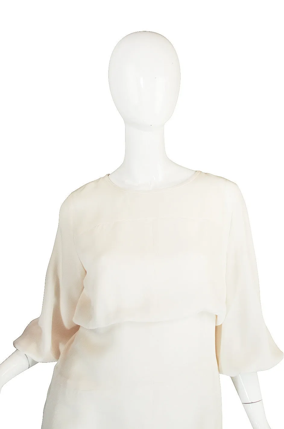 Resort 2012 Runway Chanel Silk Cream Dress