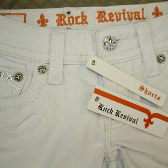 Rock Revival | Celine White Shorts