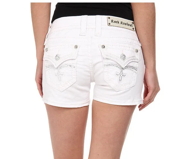 Rock Revival | Celine White Shorts