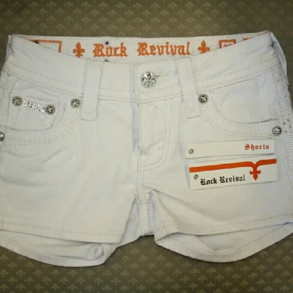 Rock Revival | Celine White Shorts
